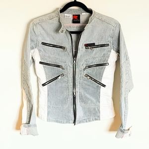 Coolest Cropped Jean Jacket Parasuco S Wom…